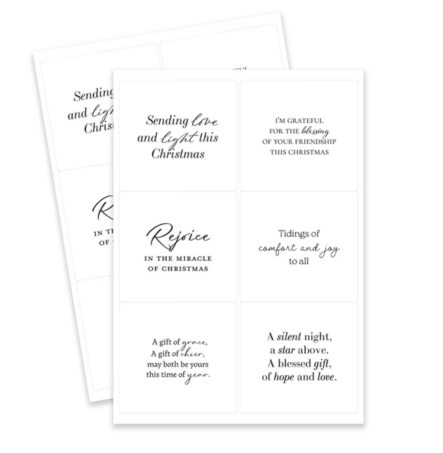 Katy Sue View O Holy Night Peelables, 48 stickers