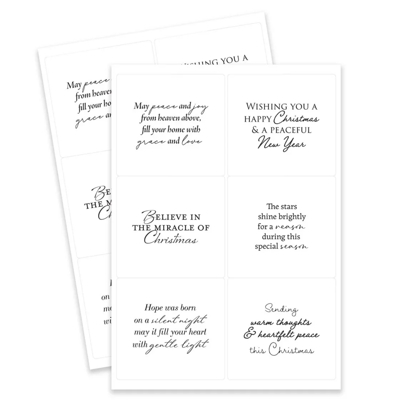 Katy Sue View O Holy Night Peelables, 48 stickers