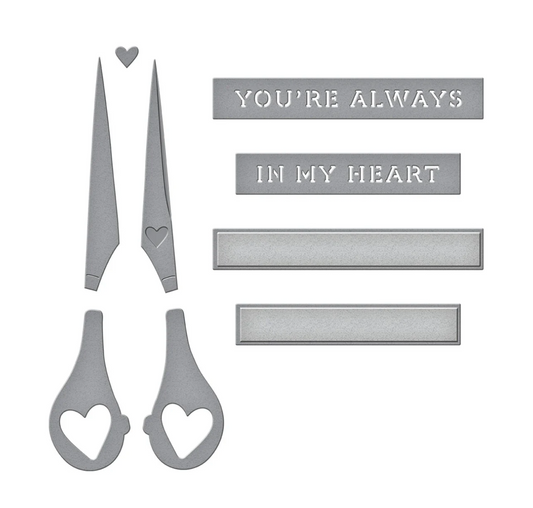 Spellbinders Sharon's Scissors Etched Dies in Honor of Sharon Klima