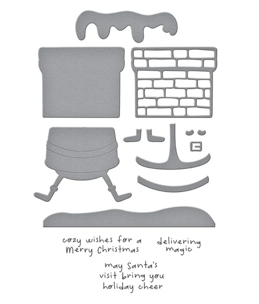 Spellbinders Chimney Caper Clear Stamp & Die Set