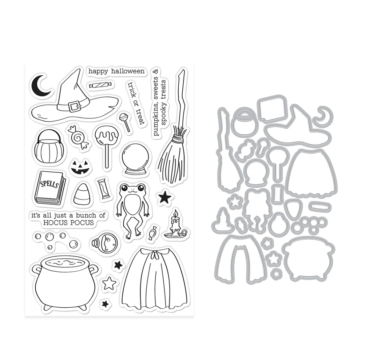 Hero Arts Tricks and Treats Stamp & Cut Set
