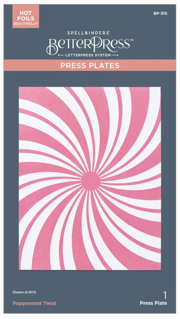 Spellbinders Peppermint Twist BetterPress Plate