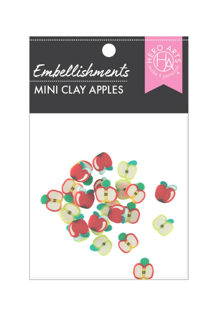 Hero Arts Mini Clay Apples Embellishments