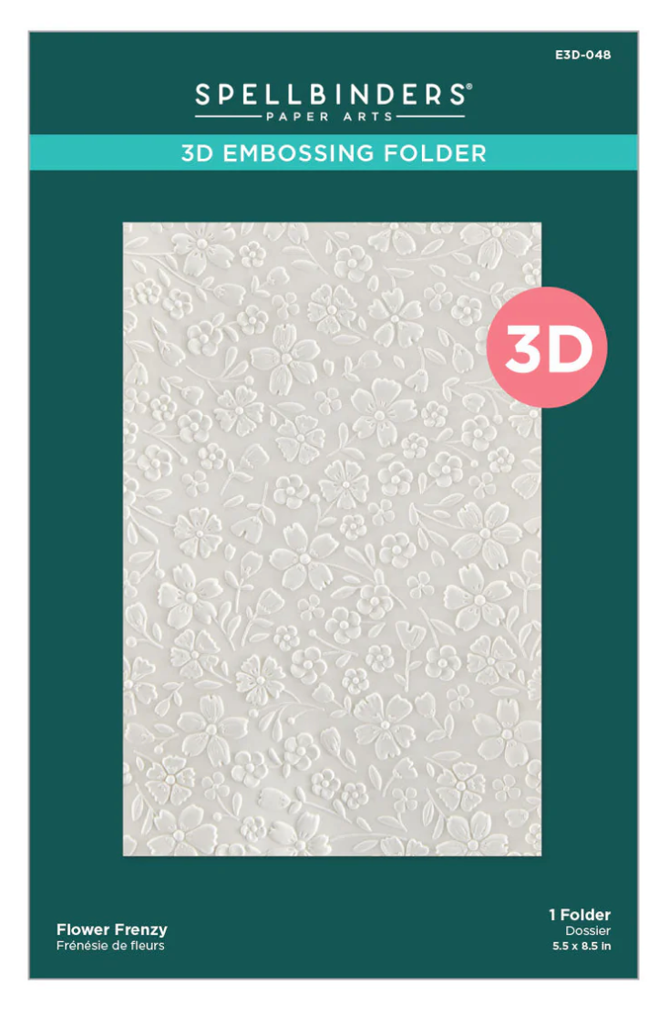 Spellbinders Flower Frenzy 3D Embossing Folder