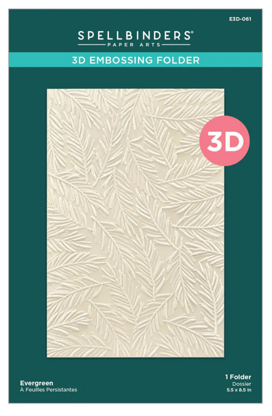 Spellbinders Evergreen 3D Embossing Folder