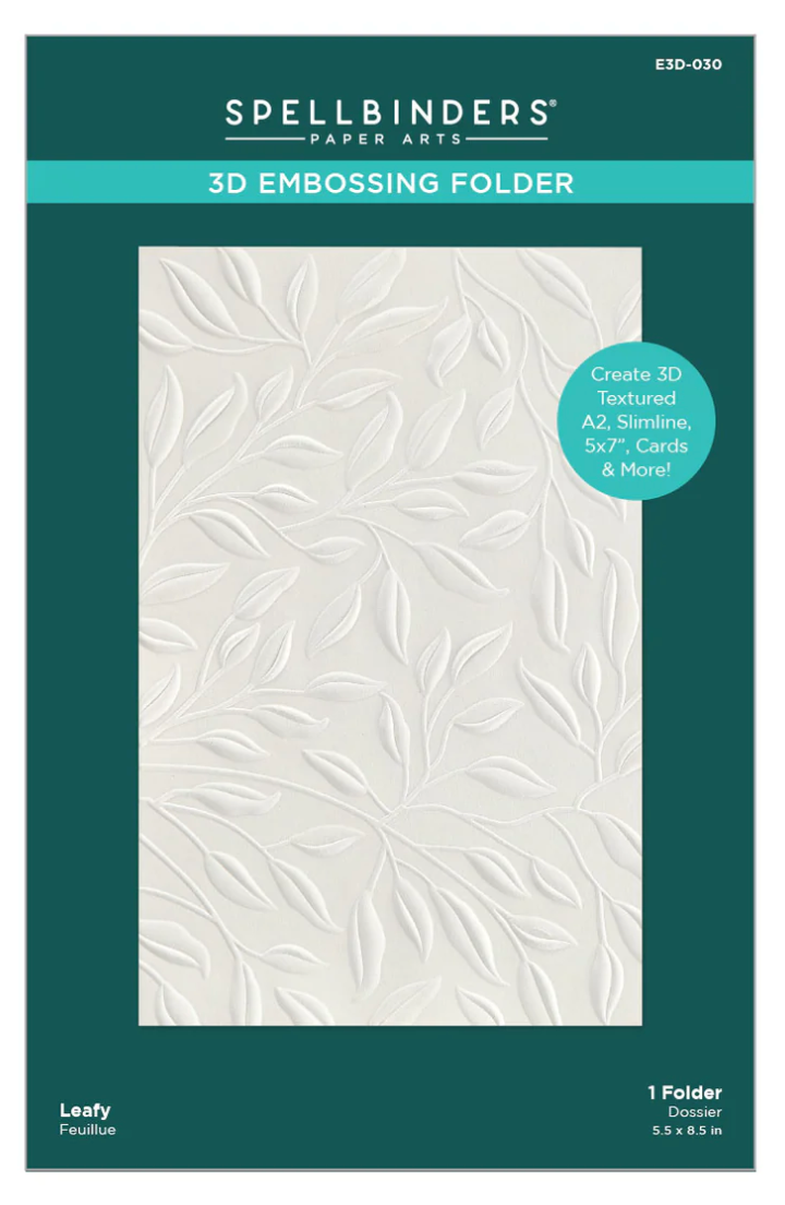 Spellbinders Leafy 3D Embossing Folder