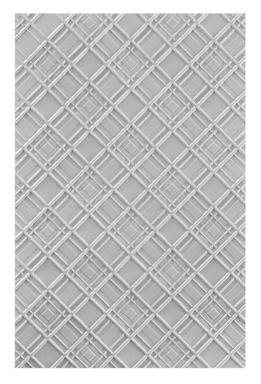Spellbinders Argyle Plaid 3D Embossing Folder