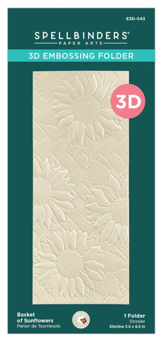 Spellbinders Basket of Sunflowers 3D Embossing Folder