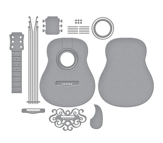 Spellbinders Majestic Guitar Etched Dies