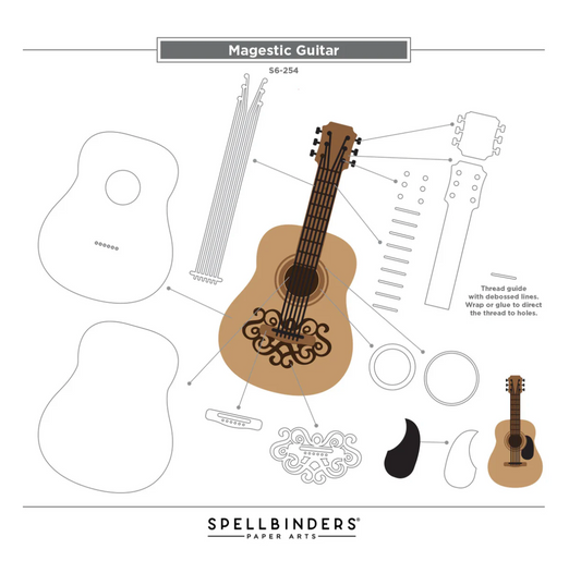 Spellbinders Majestic Guitar Box Creator Bundle