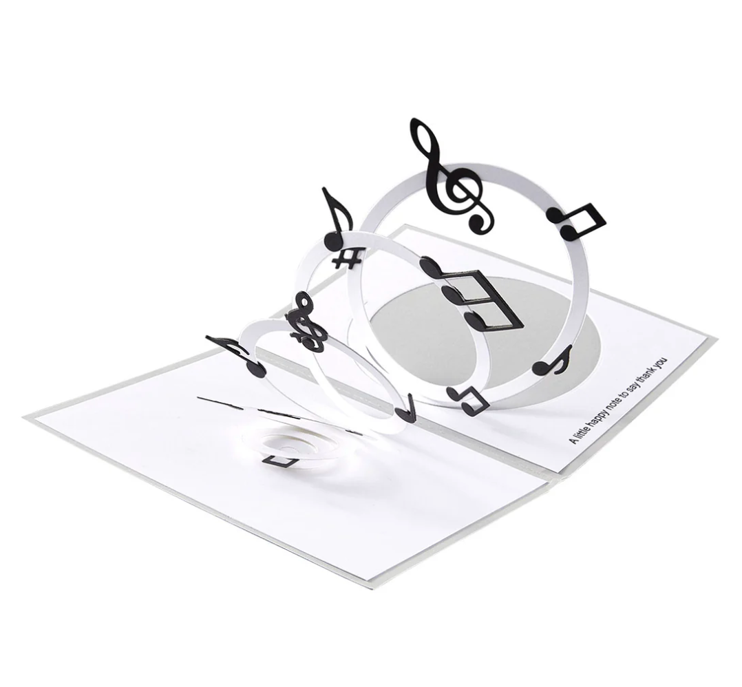 Spellbinders Musical Notes & Stave Pop-Up Etched Dies