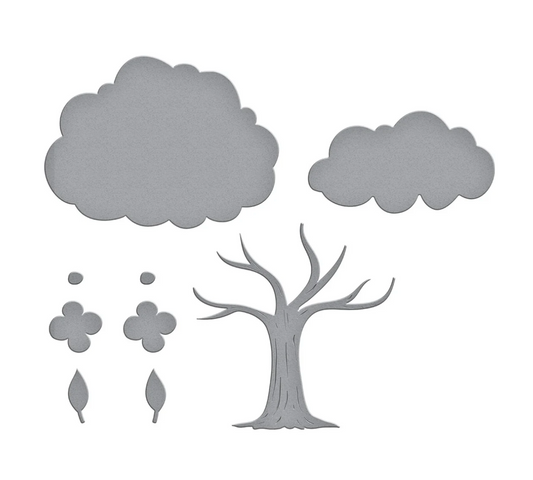 Spellbinders Flower Trees Die Set