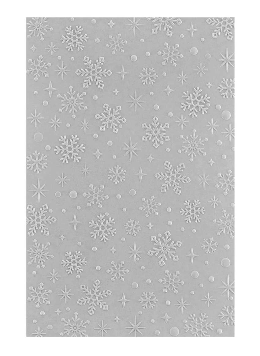 Spellbinders Sparkling Snow 3D Embossing Folder