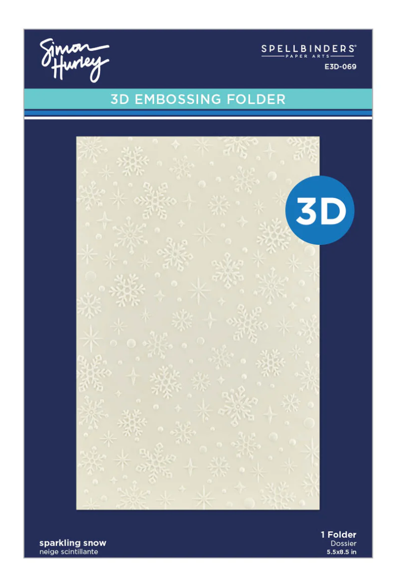 Spellbinders Sparkling Snow 3D Embossing Folder
