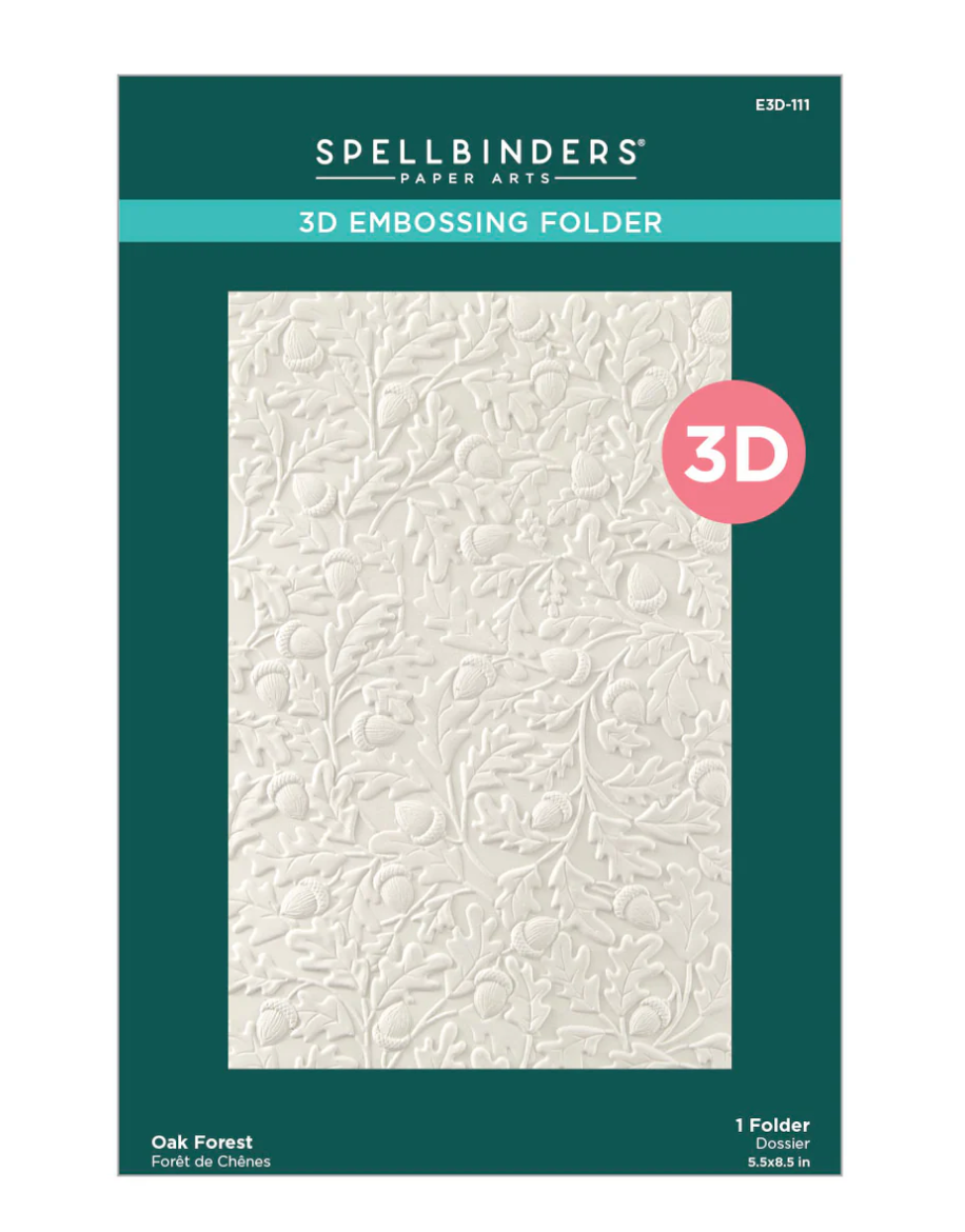 Spellbinders Oak Forest 3D Embossing Folder