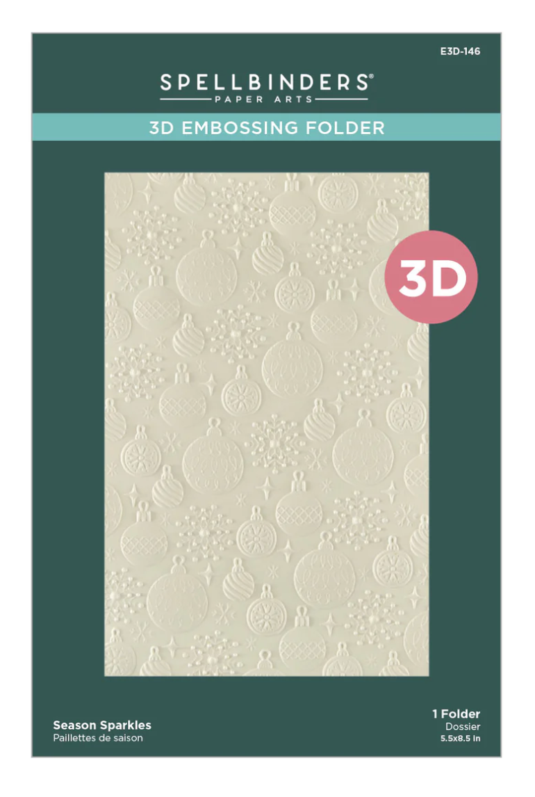 Spellbinders Season Sparkles 3D Embossing Folder