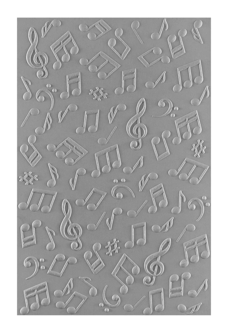 Spellbinders Musical Notes 3D Embossing Folder