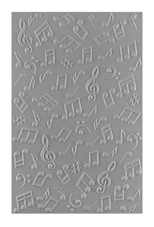Spellbinders Musical Notes 3D Embossing Folder