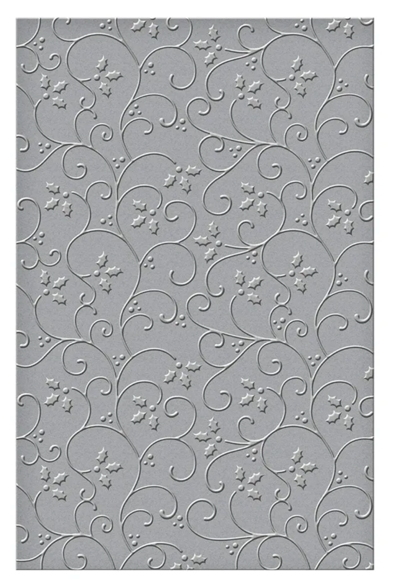 Spellbinders Holly Flourish 2D Embossing Folder