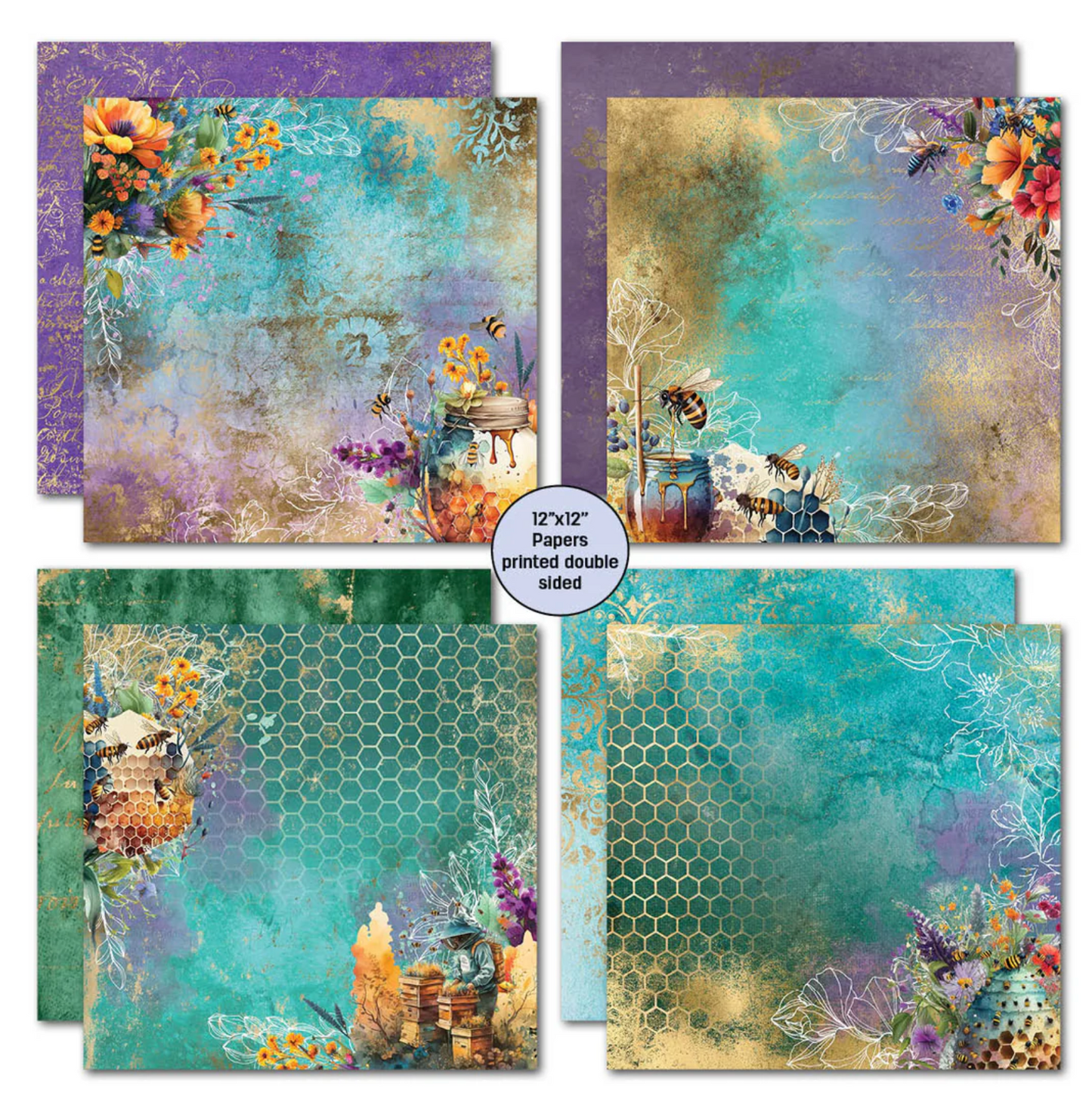 3Quarter Designs Bee Happy 12x12 Scrapbook Collection
