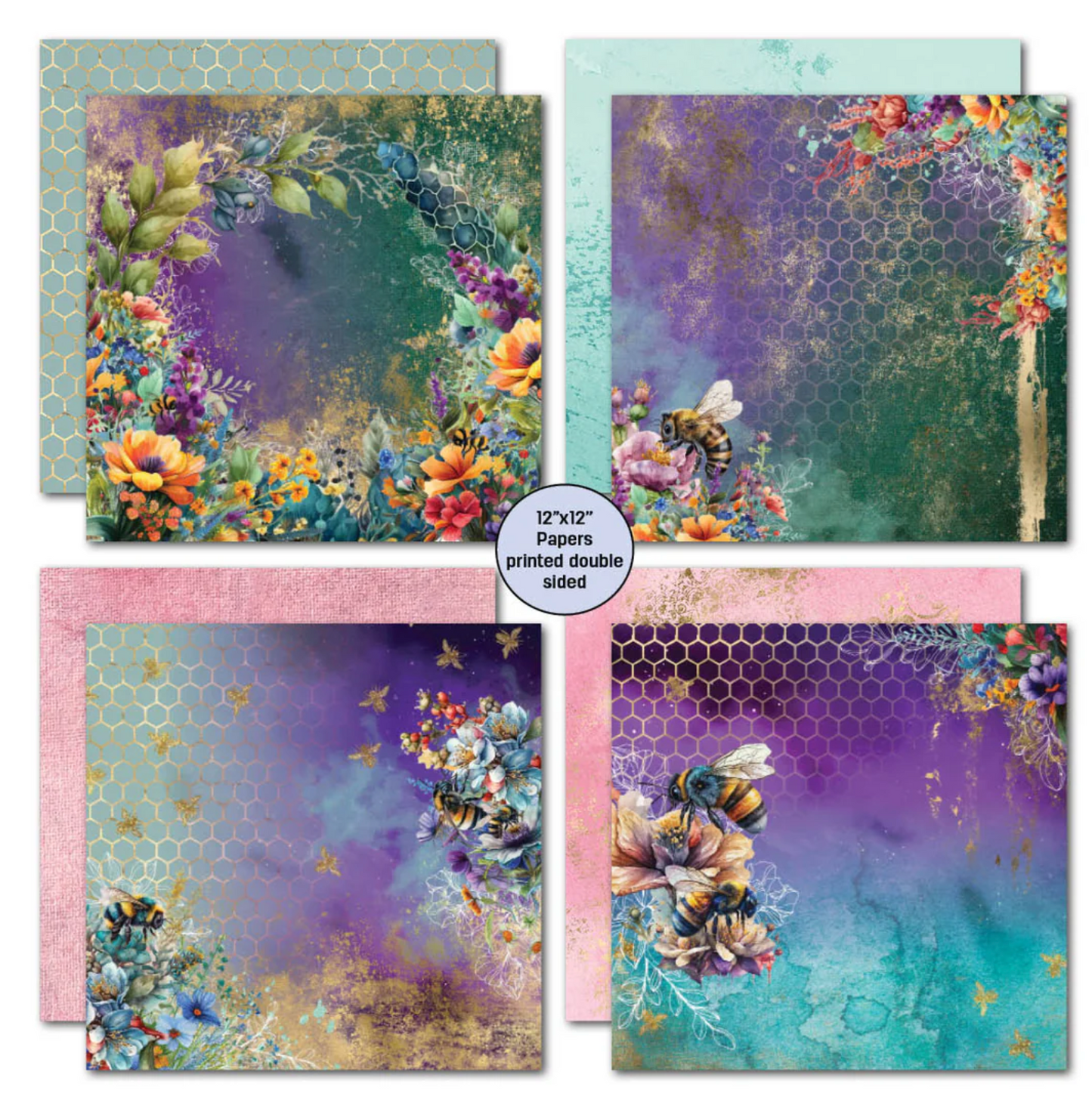 3Quarter Designs Bee Happy 12x12 Scrapbook Collection