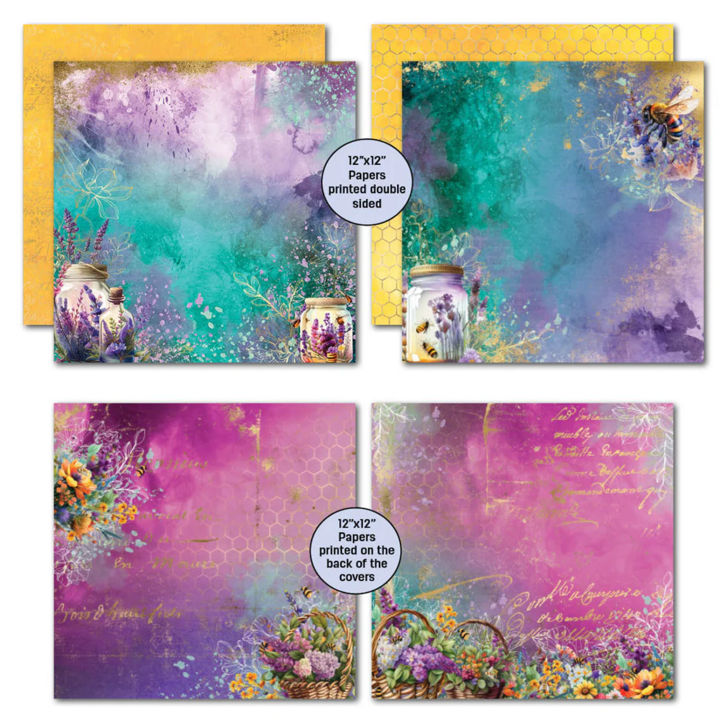 3Quarter Designs Bee Happy 12x12 Scrapbook Collection