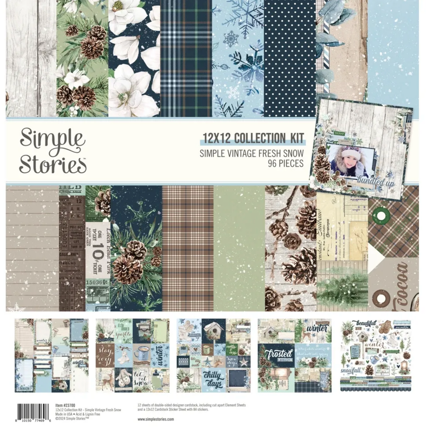Simple Stories Simple Vintage Fresh Snow Bundle