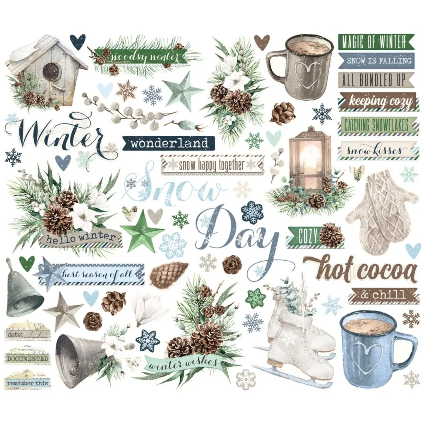Simple Stories Simple Vintage Fresh Snow Bundle