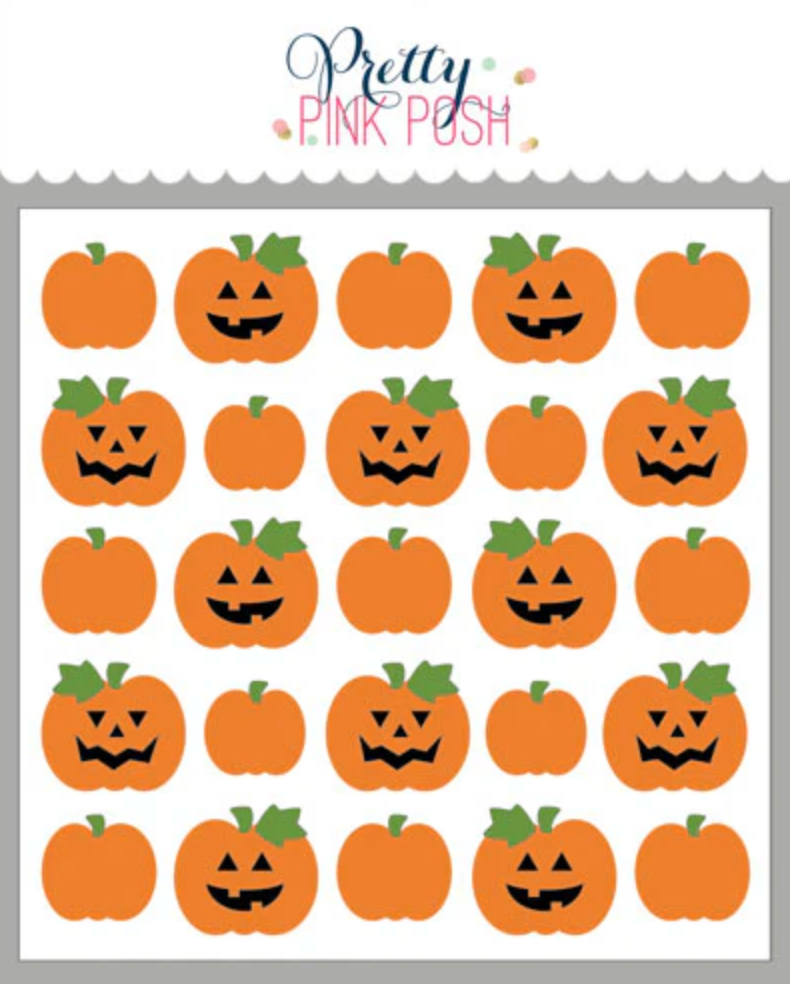 Pretty Pink Posh Layered Pumpkin Stencil Set
