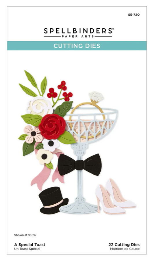 Spellbinders A Special Toast Etched Dies