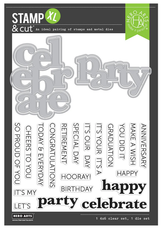 Hero Arts It's Our Anniversary Stamp & Cut