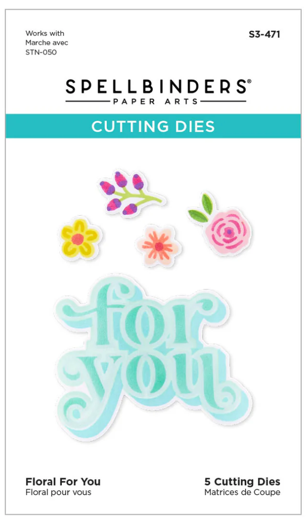 Spellbinders Floral For You Stencil and Die Set