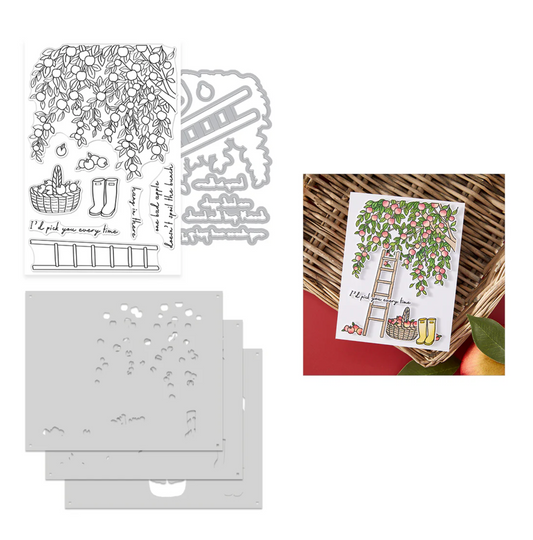 Hero Arts In The Orchard Stamp & Cut & Stencil Bundle