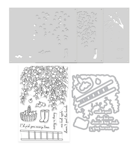 Hero Arts In The Orchard Stamp & Cut & Stencil Bundle