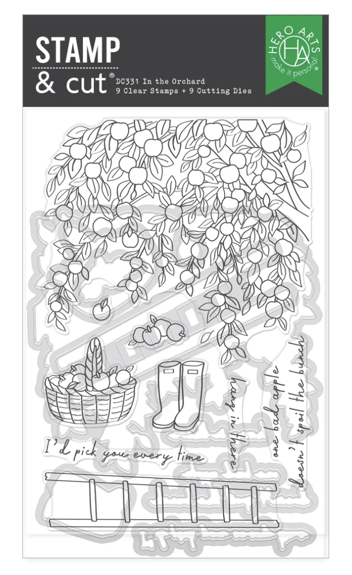 Hero Arts In The Orchard Stamp & Cut & Stencil Bundle
