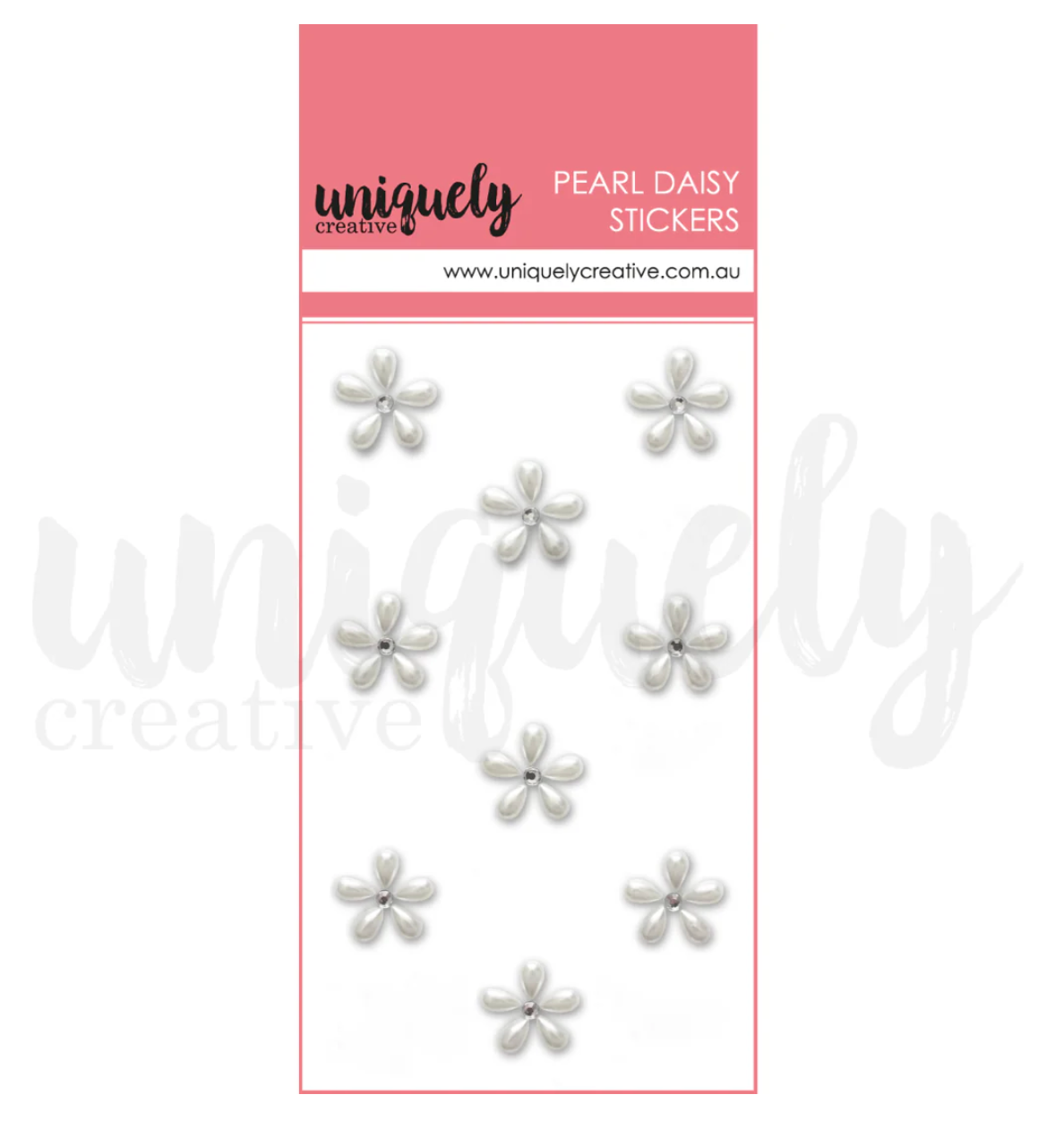 Uniquely Creative Pearl Daisy Stickers - Daisy