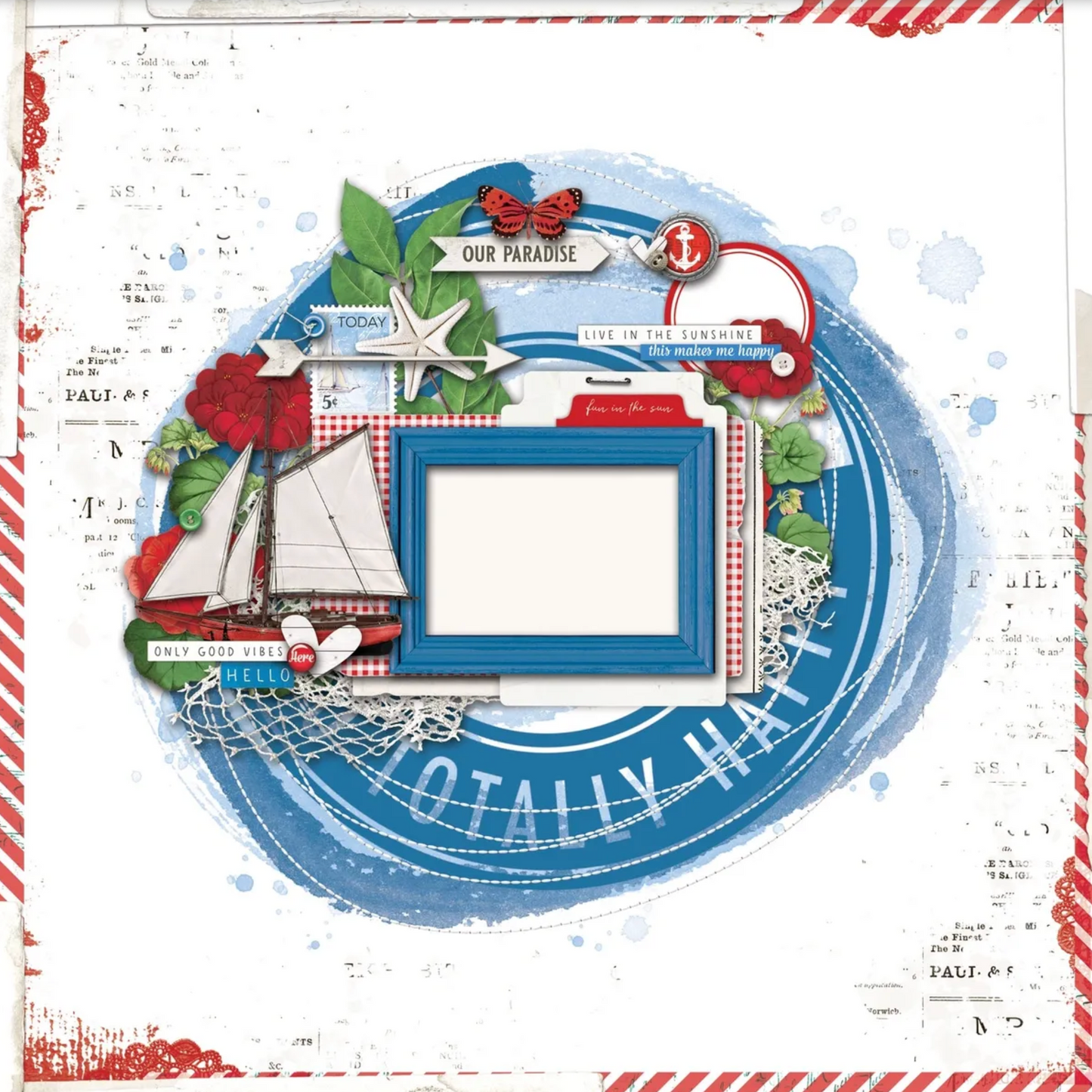 49 and Market Summer Porch Page Kit