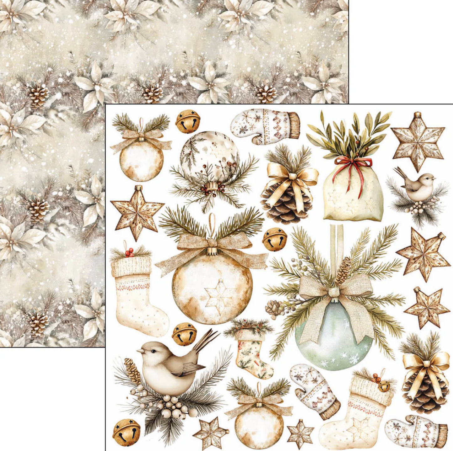 Ciao Bella Winter Season Fussy Cut Pad 6"x6" 24/Pkg