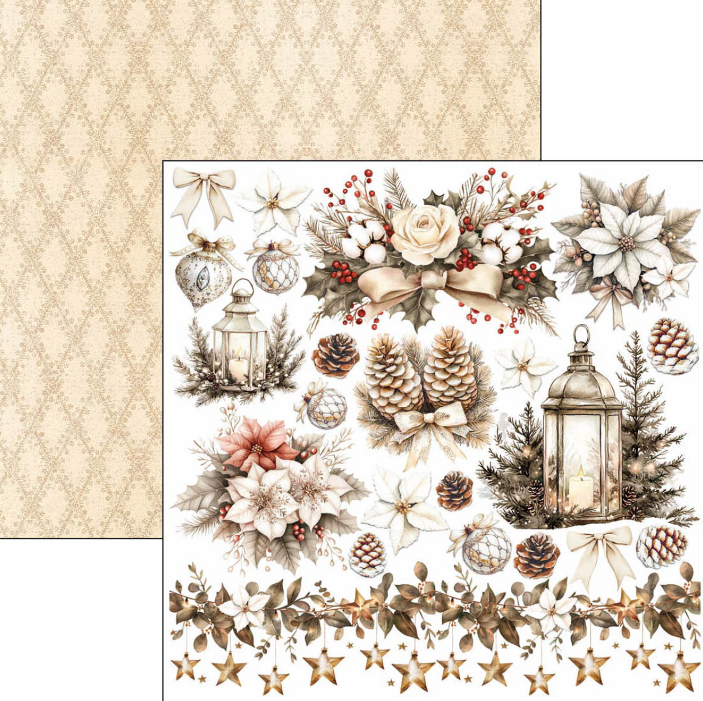 Ciao Bella Winter Season Fussy Cut Pad 6"x6" 24/Pkg