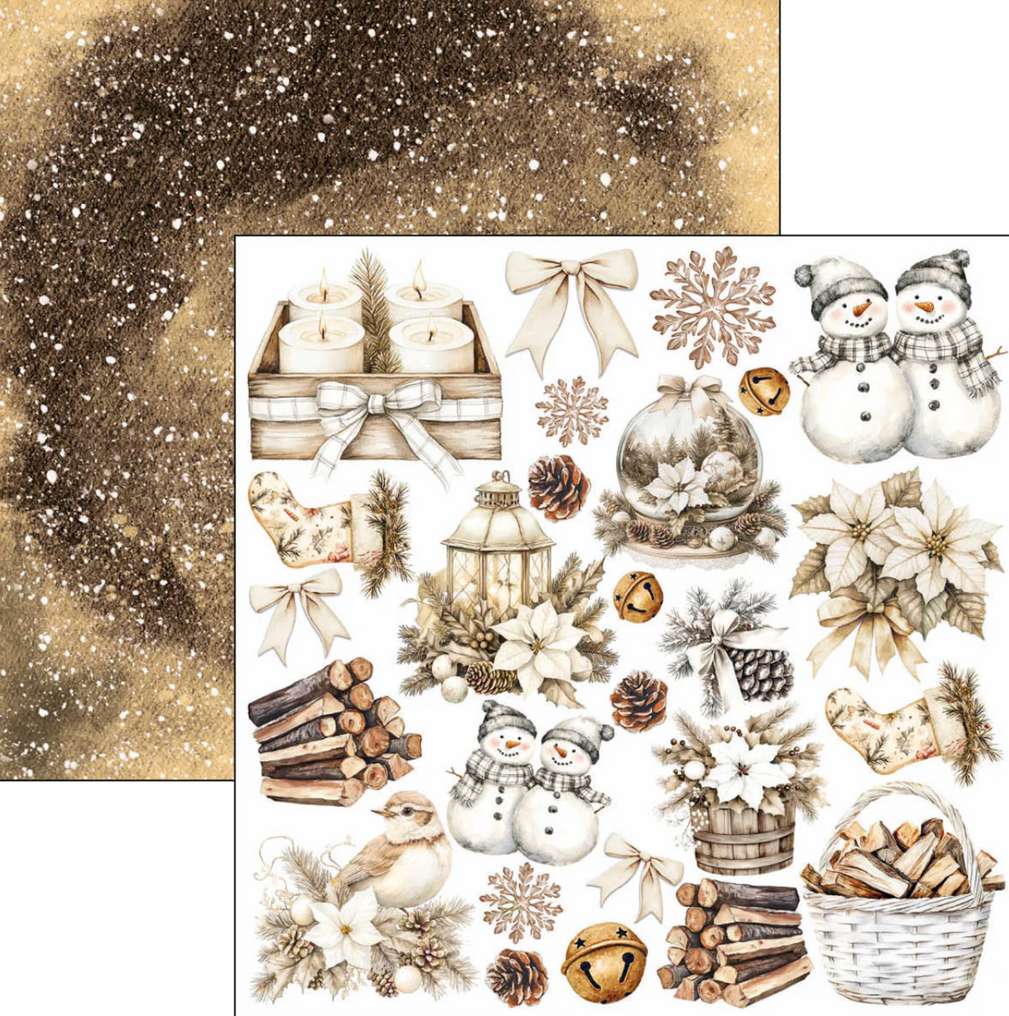 Ciao Bella Winter Season Fussy Cut Pad 6"x6" 24/Pkg