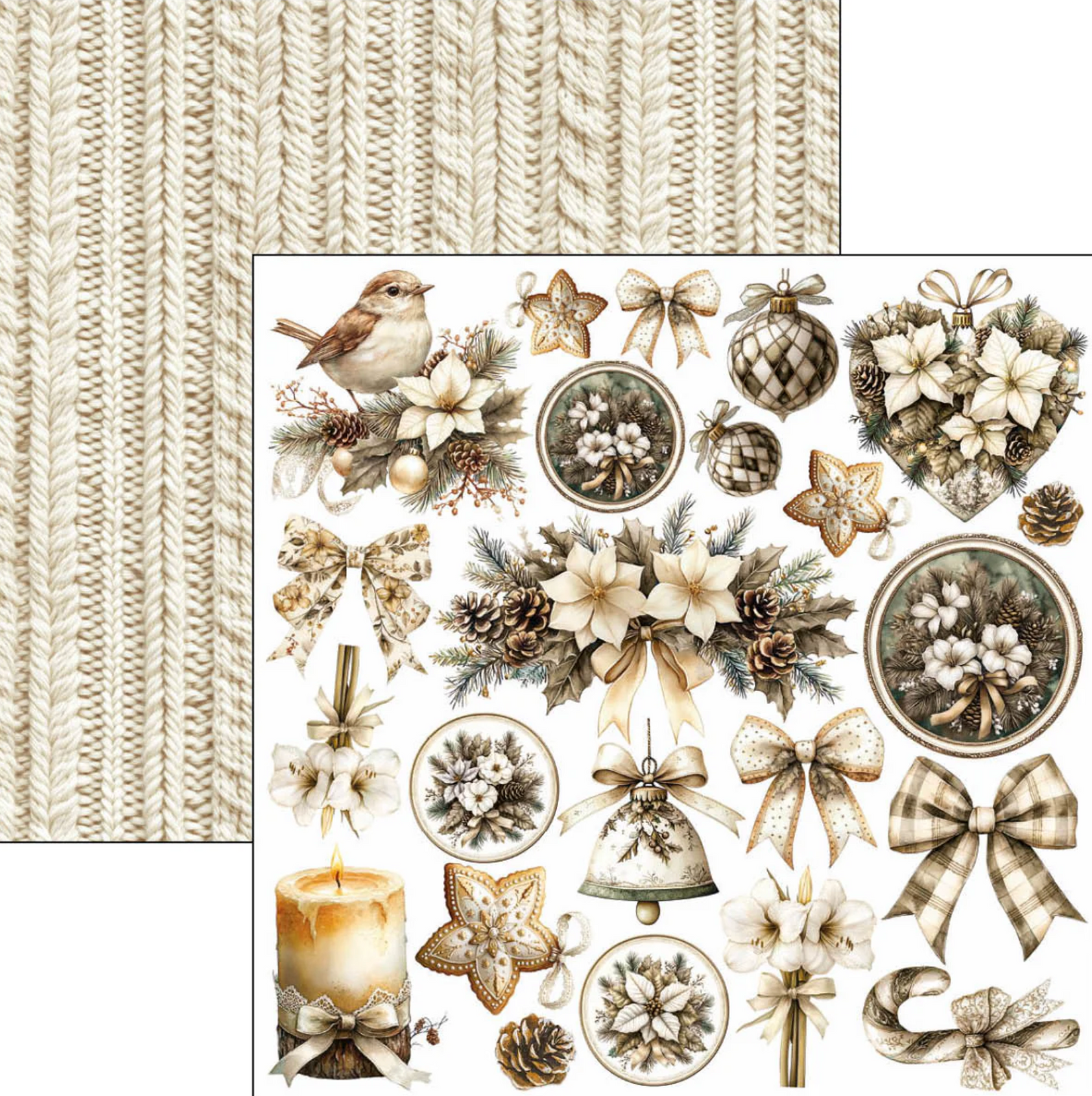 Ciao Bella Winter Season Fussy Cut Pad 6"x6" 24/Pkg