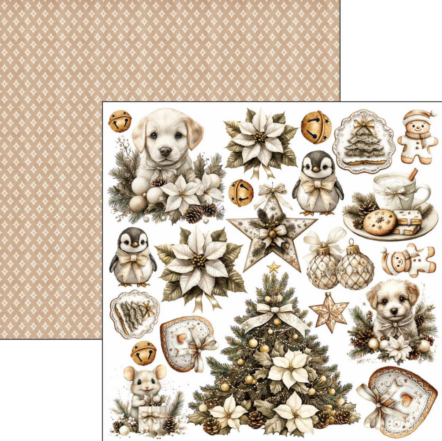 Ciao Bella Winter Season Fussy Cut Pad 6"x6" 24/Pkg