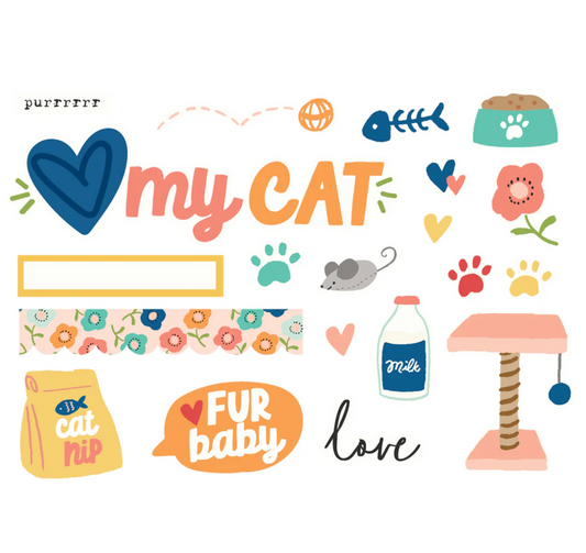 Simple Stories Fur Baby Cat Page Pieces