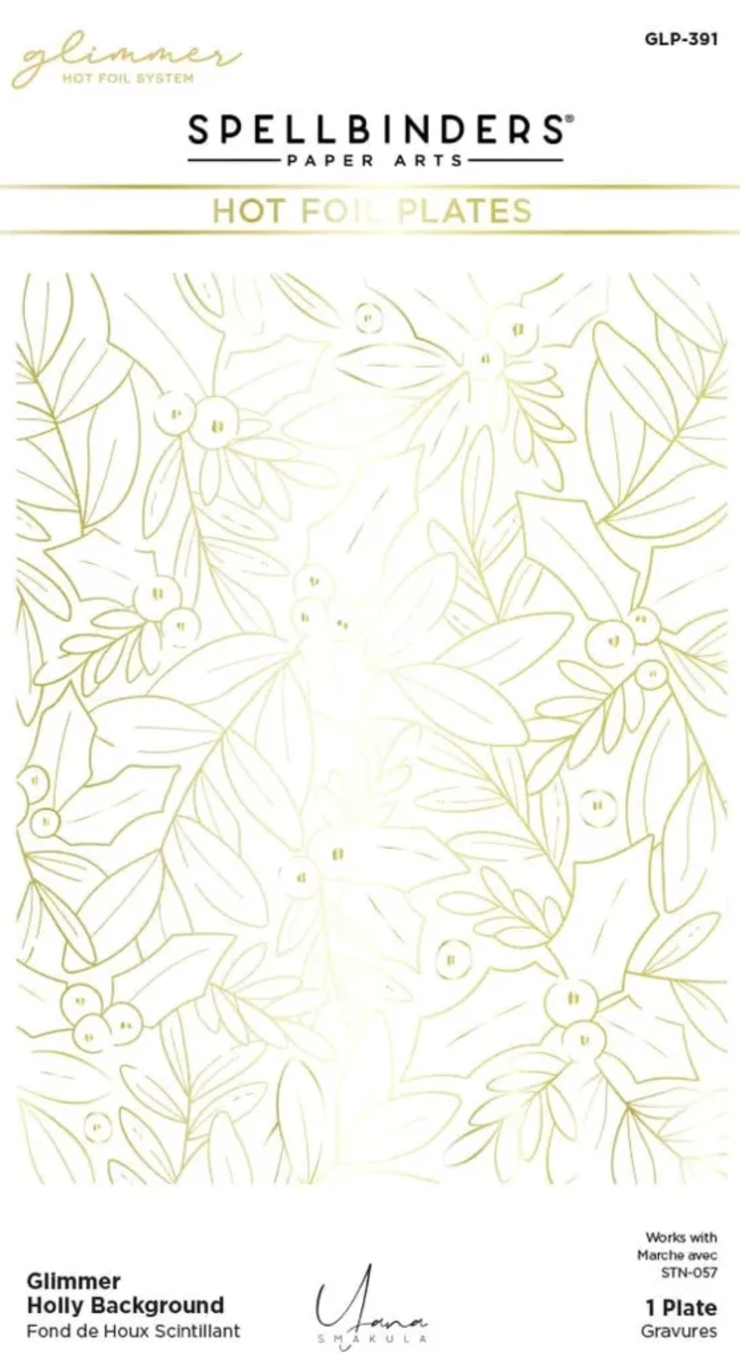 Spellbinders Layered Glimmer Holly Background Bundle