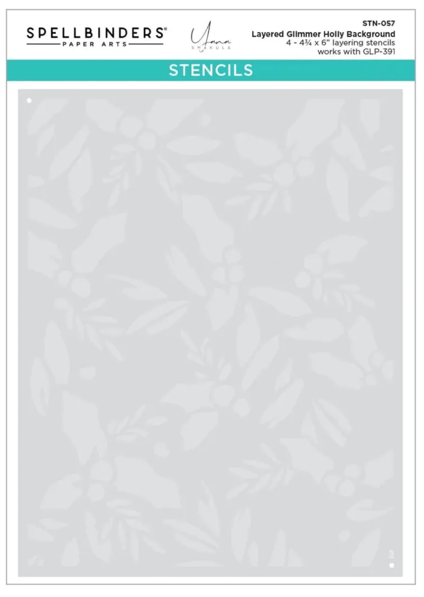 Spellbinders Layered Glimmer Holly Background Bundle
