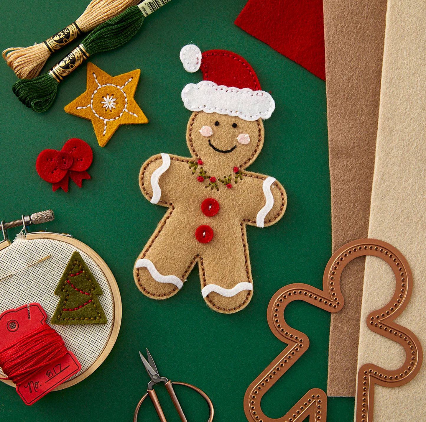 Spellbinders Felt Gingerbread Boy & Girl Etched Dies