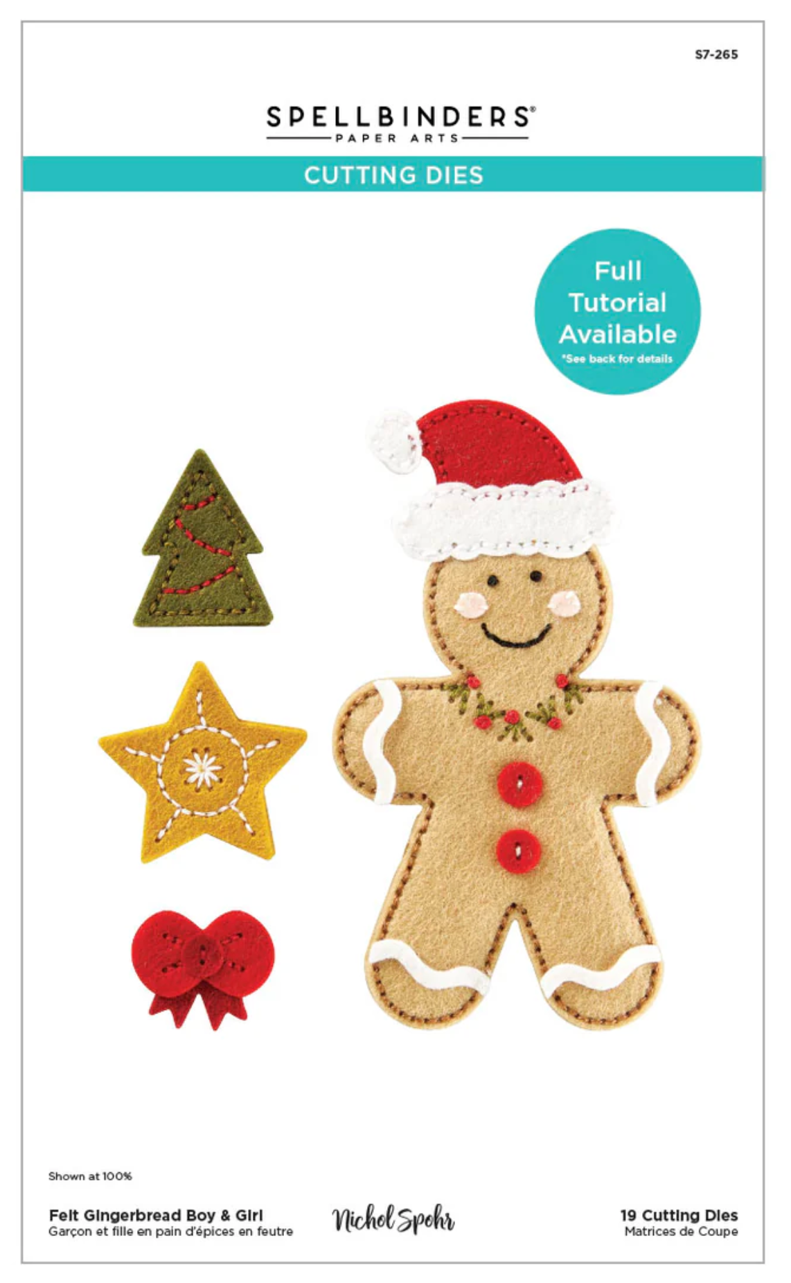 Spellbinders Felt Gingerbread Boy & Girl Etched Dies