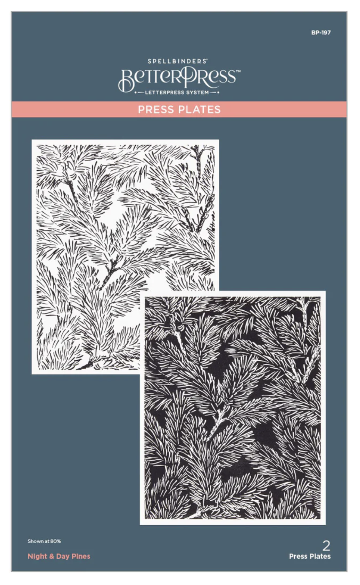 Spellbinders Night & Day Pines Press Plates