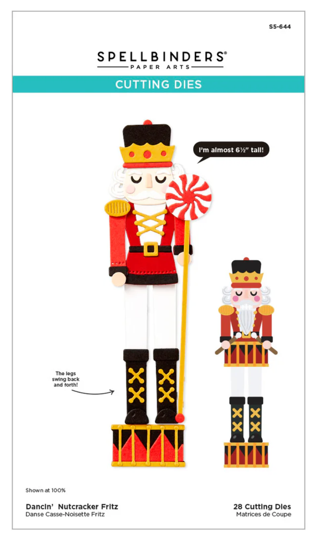 Spellbinders Dancin' Nutcracker Fritz Etched Dies
