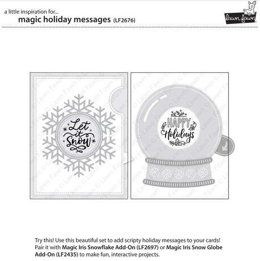 Lawn Fawn Magic Holiday Messages Bundle